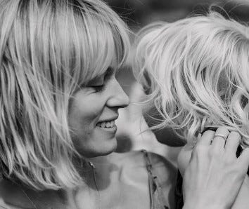 mum and child together walking