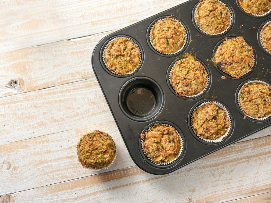 savoury muffins in a container