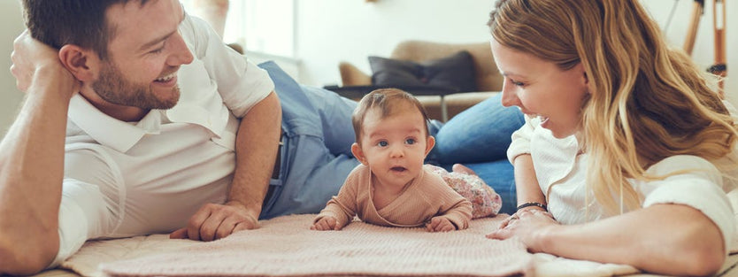parents on floor with kids